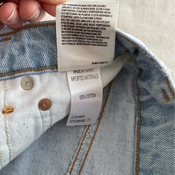 Agolde Quinn High Rise Skirt in Vega - Picture 15 of 16